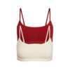 2-PAK BAWEŁNIANYCH BRALETTE Z KOŁNIERZEM 2-PAK BAWEŁNIANYCH BRALETTE Z KOŁNIERZEM