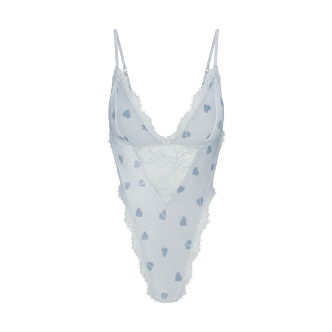 Aksamitny koronkowy body Aksamitny koronkowy body