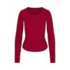 Bawełniany ściągacz z okrągłym dekoltem HENLEY
