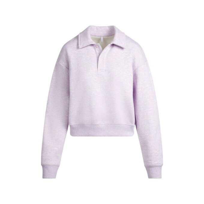 BLUZA POLO Z POLARU BAWEŁNIANEGO