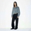 Bluza z kapturem Boyfriend z polaru, oversize, zapinana na suwak
