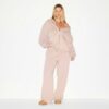 Bluza z kapturem Boyfriend z polaru, oversize, zapinana na suwak