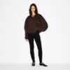 Bluza z kapturem Boyfriend z polaru, oversize, zapinana na suwak