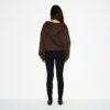 Bluza z kapturem Boyfriend z polaru, oversize, zapinana na suwak