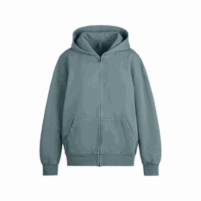 Bluza z kapturem Boyfriend z polaru, oversize, zapinana na suwak