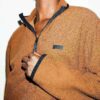 Bluza z polaru outdoorowa z zamkiem błyskawicznym do połowy