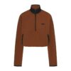 Bluza z polaru outdoorowa z zamkiem błyskawicznym do połowy