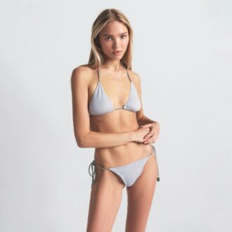 BRALETTE Z DZIANINY TRÓJKĄTNEJ Z KAMIENIAMI STRINGOWYMI