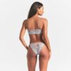 Haftowana bielizna bikini bez kroku, stringi Haftowana bielizna bikini bez kroku, stringi