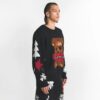 KAKTUSOWY PCHLI TARG X SKIMS MĘSKI SWETER Z BAWEŁNY DZIANINOWY INTARSIA KAKTUSOWY PCHLI TARG X SKIMS MĘSKI SWETER Z BAWEŁNY DZIANINOWY INTARSIA