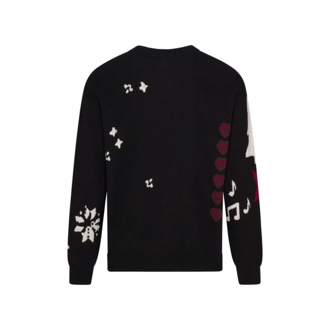 KAKTUSOWY PCHLI TARG X SKIMS MĘSKI SWETER Z BAWEŁNY DZIANINOWY INTARSIA KAKTUSOWY PCHLI TARG X SKIMS MĘSKI SWETER Z BAWEŁNY DZIANINOWY INTARSIA