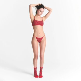 KAKTUSOWY TARG PCHLICH ROŚLIN X SKIMS BAWEŁNIANE STRINGI BIKINI 5-PAK