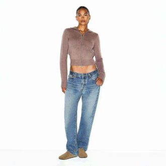 KASZMIROWA BLUZA Z KAPTUREM ZAPIĘTA NA ROZPIĘCIE KASZMIROWA BLUZA Z KAPTUREM ZAPIĘTA NA ROZPIĘCIE