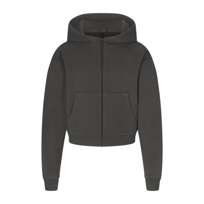 KLASYCZNA BLUZA Z KAPTUREM Z DRESU FRENCH TERRY ZAPIĘTA NA ZAMEK KLASYCZNA BLUZA Z KAPTUREM Z DRESU FRENCH TERRY ZAPIĘTA NA ZAMEK