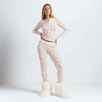 KOMPLET BAWEŁNIANY HENLEY I LEGGINSY