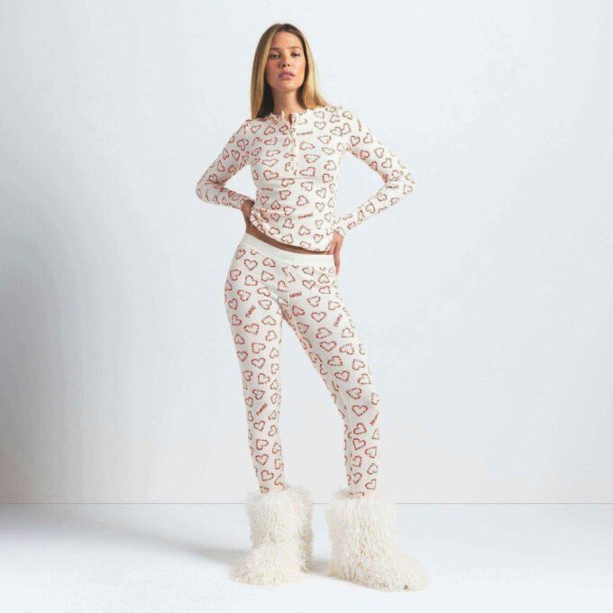 KOMPLET BAWEŁNIANY HENLEY I LEGGINSY