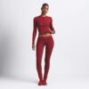 KOMPLET BAWEŁNIANY HENLEY I LEGGINSY