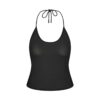 KOMPLET BIKINI Z DZIANINY HALTER Z KAMIENIAMI I WIĄZANIEM PO BOKU KOMPLET BIKINI Z DZIANINY HALTER Z KAMIENIAMI I WIĄZANIEM PO BOKU