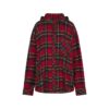 Koszula flanelowa do spania z kapturem oversize i zapięciem na guziki Koszula flanelowa do spania z kapturem oversize i zapięciem na guziki