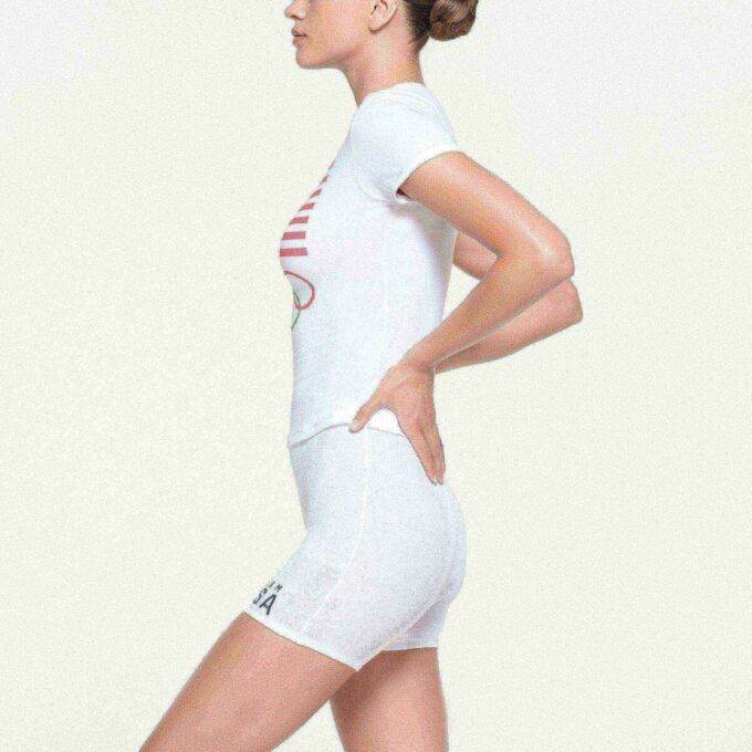 KOSZULKA OLIMPIJSKA SKIMS FOR TEAM USA COTTON JERSEY KOSZULKA OLIMPIJSKA SKIMS FOR TEAM USA COTTON JERSEY