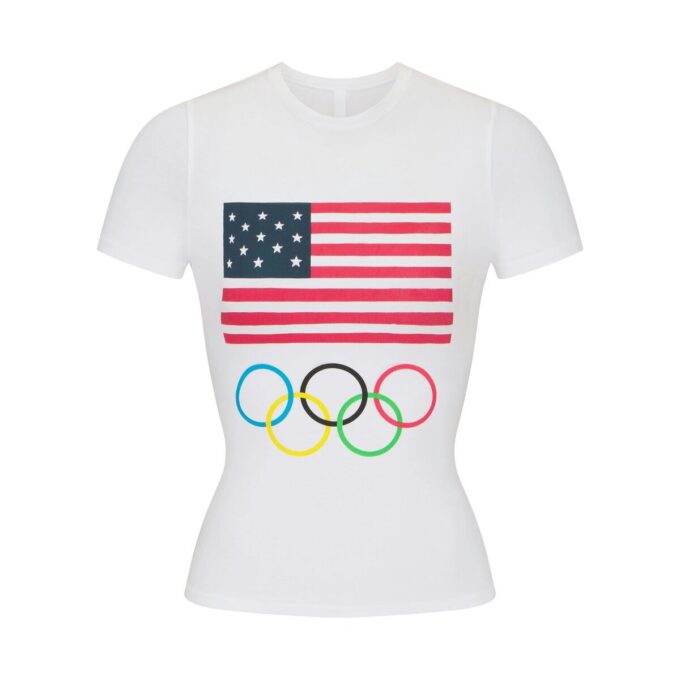 KOSZULKA OLIMPIJSKA SKIMS FOR TEAM USA COTTON JERSEY KOSZULKA OLIMPIJSKA SKIMS FOR TEAM USA COTTON JERSEY