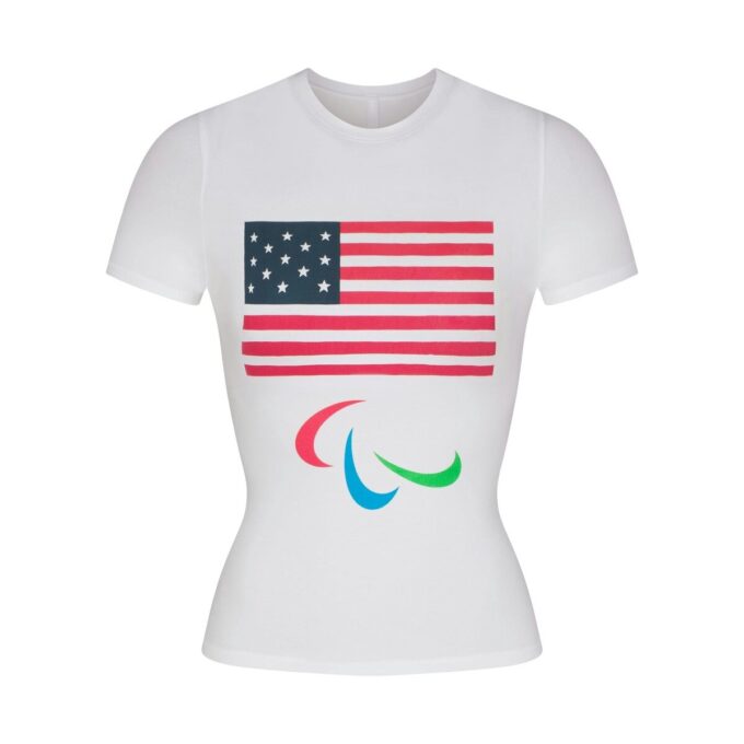 KOSZULKA PAROLIMPIJSKA SKIMS FOR TEAM USA COTTON JERSEY KOSZULKA PAROLIMPIJSKA SKIMS FOR TEAM USA COTTON JERSEY