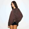 KOSZULKA Z GRUBYEJ BAWEŁNY, OVERSIZE’OWA, Z DŁUGIM RĘKAWEM KOSZULKA Z GRUBYEJ BAWEŁNY, OVERSIZE’OWA, Z DŁUGIM RĘKAWEM