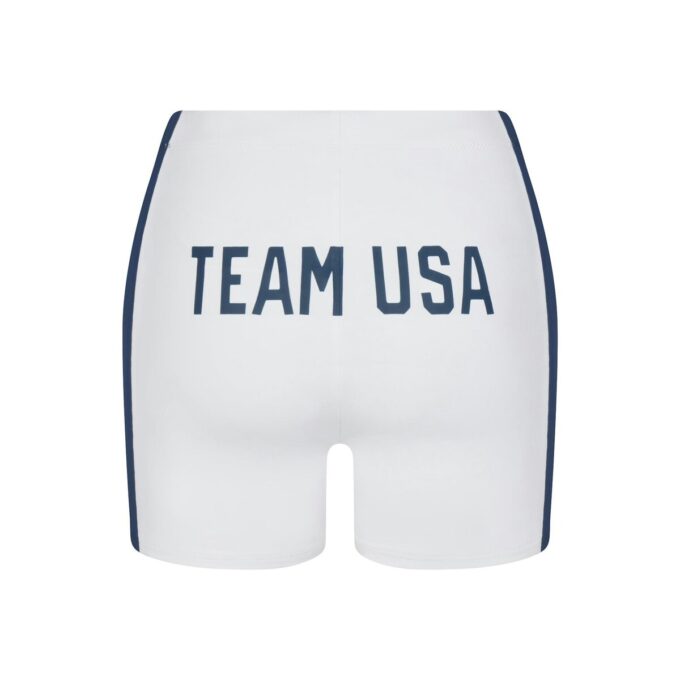 Krótkie spodenki pływackie SKIMS dla reprezentacji USA SIGNATURE SWIM PARAOLIMPIJSKIE o średnim stanie Krótkie spodenki pływackie SKIMS dla reprezentacji USA SIGNATURE SWIM PARAOLIMPIJSKIE o średnim stanie