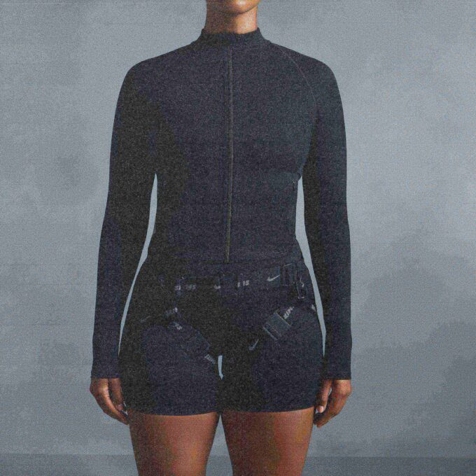 Kurtka NikeSKIMS MATTE MOCK NECK z zamkiem błyskawicznym na całej długości Kurtka NikeSKIMS MATTE MOCK NECK z zamkiem błyskawicznym na całej długości