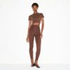 Legginsy z wysokim stanem i strzemionami z kolekcji Essential Legginsy z wysokim stanem i strzemionami z kolekcji Essential