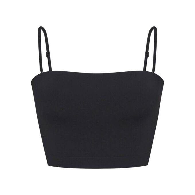 MIĘKKI, WYGŁADZAJĄCY BEZSZWOWY WYŚCIÓŁKANY BANDEAU MIĘKKI, WYGŁADZAJĄCY BEZSZWOWY WYŚCIÓŁKANY BANDEAU