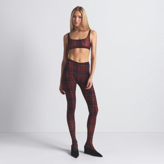 MLECZNE PRZEŹROCZYSTE LEGGINSY Z STOPĄ MLECZNE PRZEŹROCZYSTE LEGGINSY Z STOPĄ