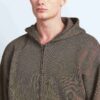 MĘSKA BLUZA Z KAPTUREM FLEECE LOUNGE Z LUŹNYM ROZPIĘCIEM MĘSKA BLUZA Z KAPTUREM FLEECE LOUNGE Z LUŹNYM ROZPIĘCIEM