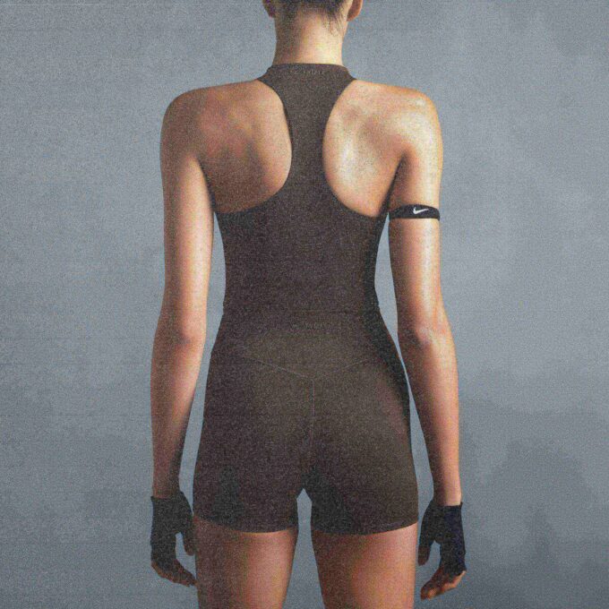 NikeSKIMS MATTE MOCK NECK RACER TANK NikeSKIMS MATTE MOCK NECK RACER TANK