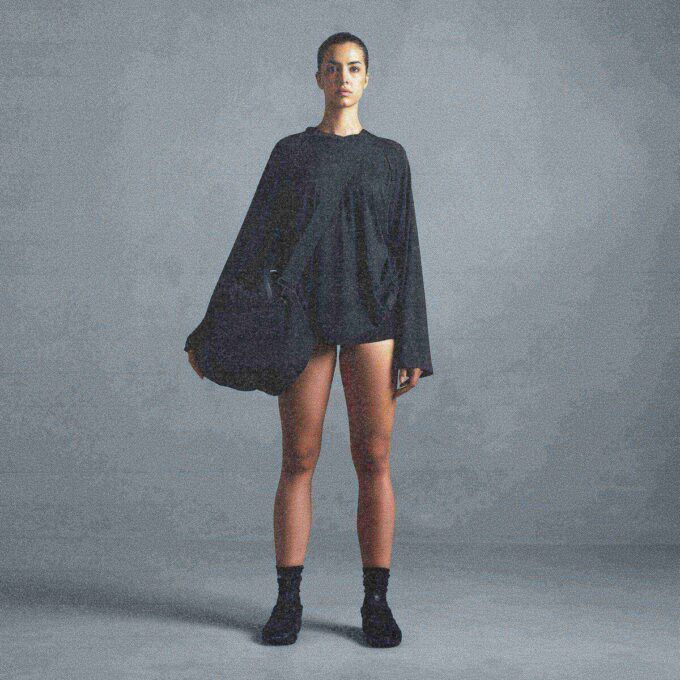 NikeSKIMS Przewiewna bluzka z długim rękawem i dekoltem w serek NikeSKIMS Przewiewna bluzka z długim rękawem i dekoltem w serek