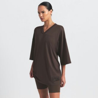 NikeSKIMS Przewiewny Top Oversize z Dekoltem w Serek