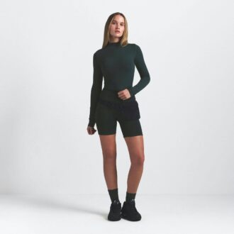 NikeSKIMS VINTAGE SEAMLESS MOCK NECK CROP TOP