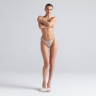 NOWOŚĆ BIELIZNA BIKINI Z HAFTEM 3-PAK