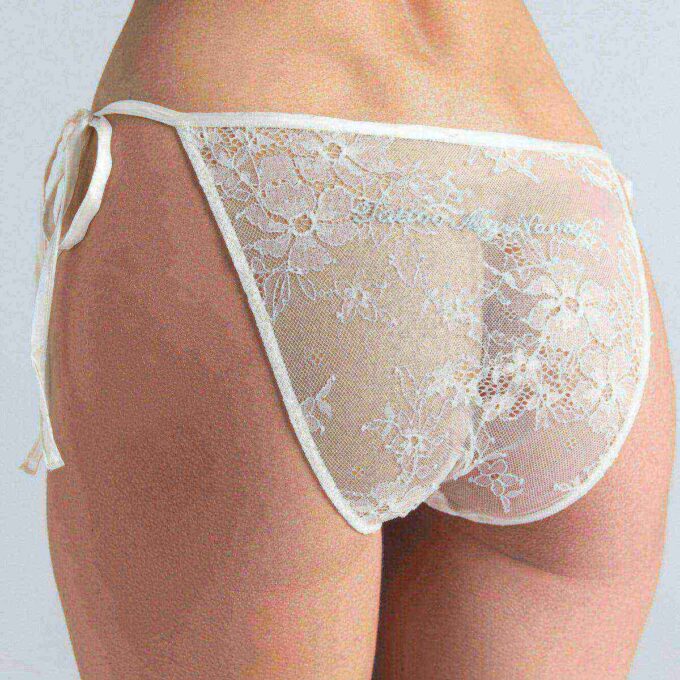 NOWOŚĆ BIELIZNA BIKINI Z HAFTEM 3-PAK