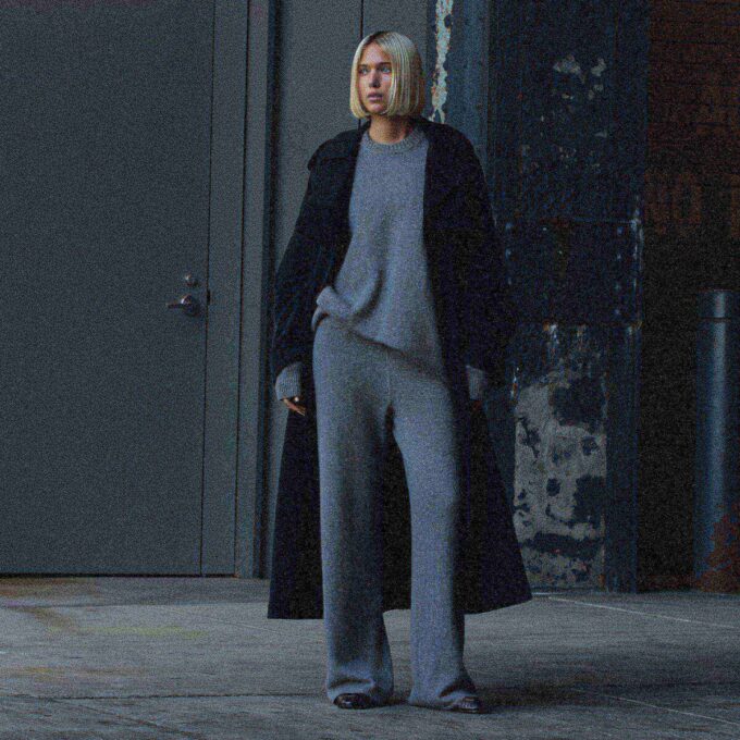OVERSIZEROWY SWETER Z KASZMIRU OVERSIZEROWY SWETER Z KASZMIRU