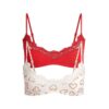 Pasuje do każdego, koronkowy biustonosz typu bralette z wycięciem w serek (2 sztuki) Pasuje do każdego, koronkowy biustonosz typu bralette z wycięciem w serek (2 sztuki)