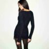 PIÓRKOWA MINI SUKIENKA Z KASZMIRU HENLEY