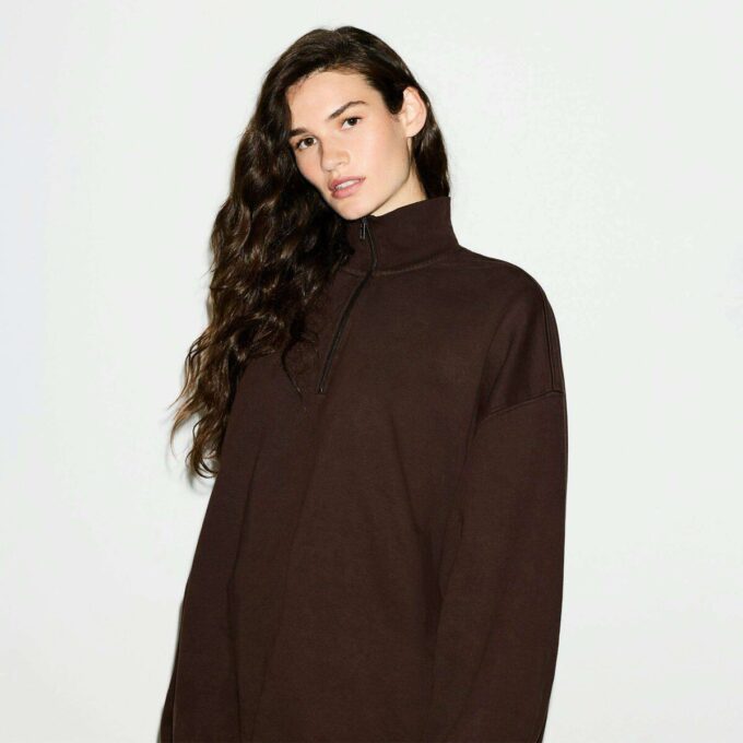 POLAR BOYFRIEND OVERSIZE Z ZAPIĘCIEM DO PÓŁ