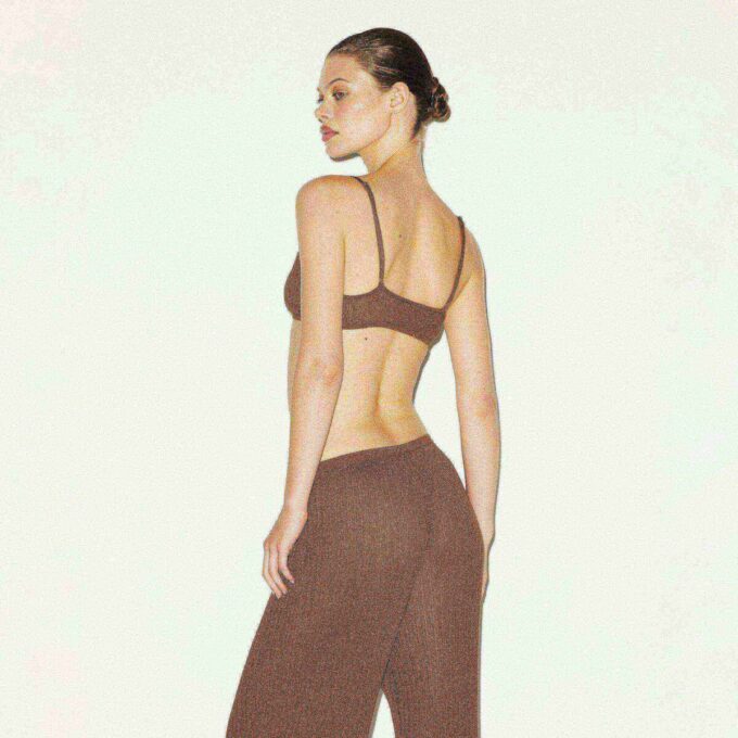 PRZEŹROCZYSTY DZIANINOWY BRALETTE