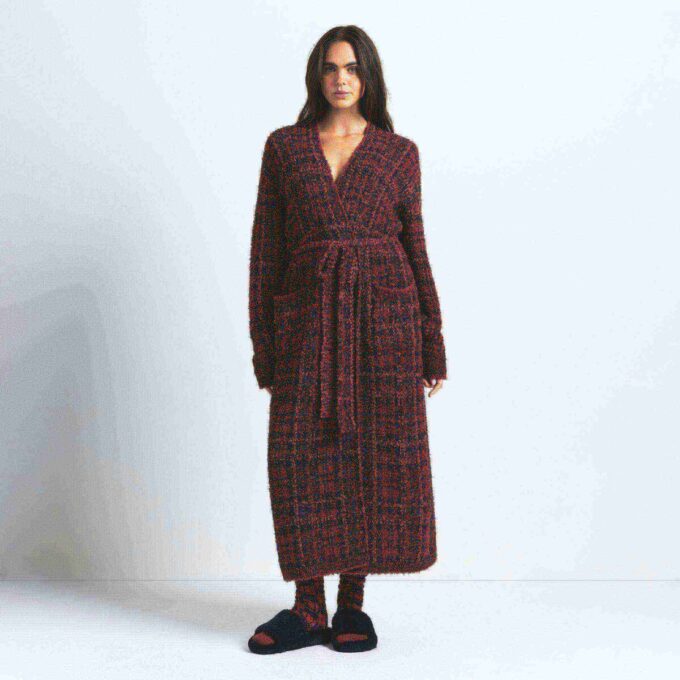 PRZYJEMNY DZIANINOWY SZLAFROK UNISEX