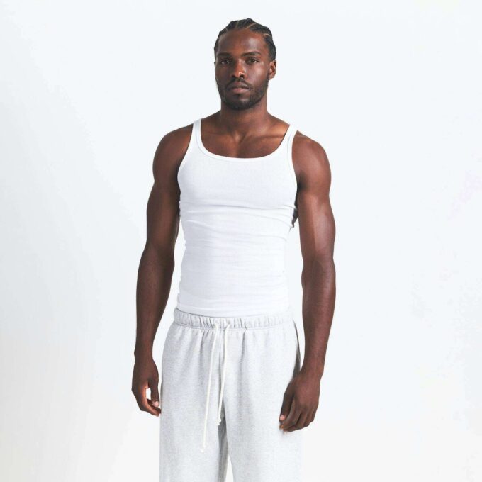 SKIMS BAWEŁNIANY MĘSKI T-SHIRT RIB TANK 3-PAK SKIMS BAWEŁNIANY MĘSKI T-SHIRT RIB TANK 3-PAK