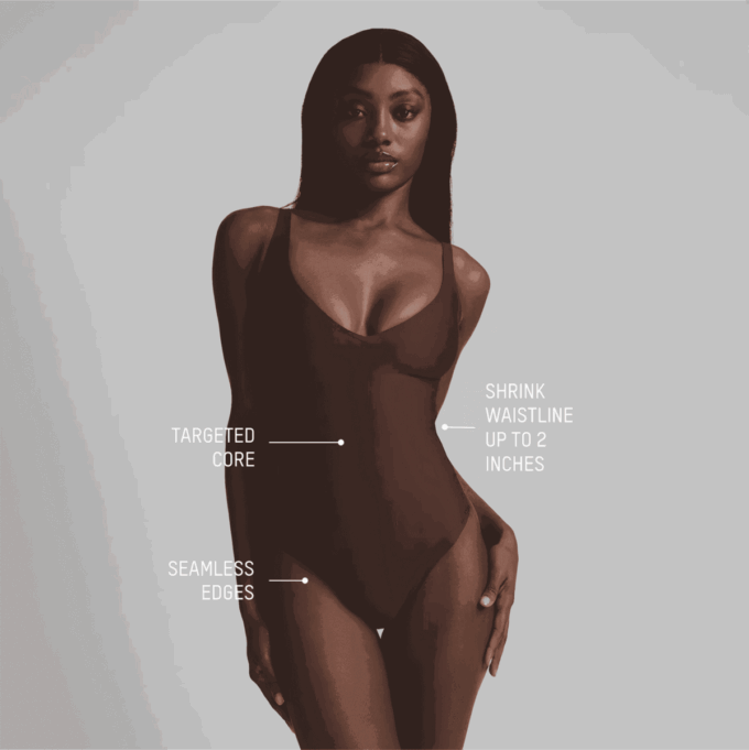 SKIMS BODY CORE SCULPT PLUNGE TONG BODYSUIT SKIMS BODY CORE SCULPT PLUNGE TONG BODYSUIT