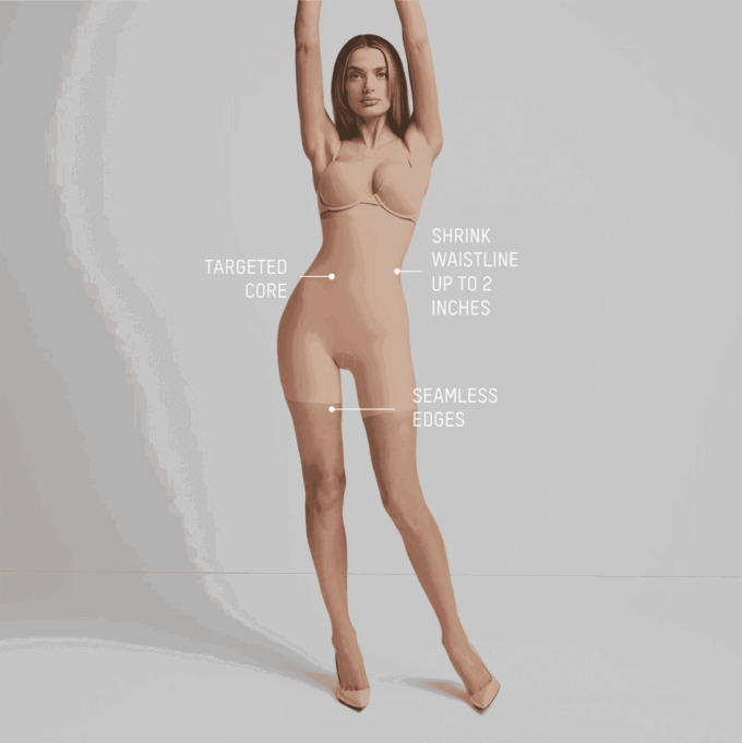 SKIMS BODY CORE SCULPT SZORTY Z WYSOKIM STANEM SKIMS BODY CORE SCULPT SZORTY Z WYSOKIM STANEM