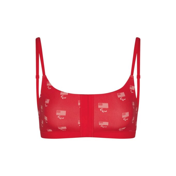 SKIMS DLA DRUŻYNY USA DOPASOWANY DO KAŻDEGO PARAOLIMPIJSKI BRALETTE Z WYCIĘCIEM SKIMS DLA DRUŻYNY USA DOPASOWANY DO KAŻDEGO PARAOLIMPIJSKI BRALETTE Z WYCIĘCIEM