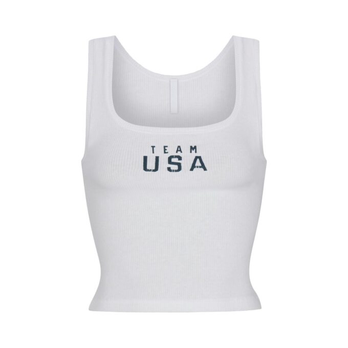 SKIMS DLA REPREZENTACJI USA COTTON RIB PARAOLIMPIJSKI TANK
